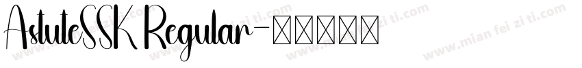 AstuteSSK Regular字体转换